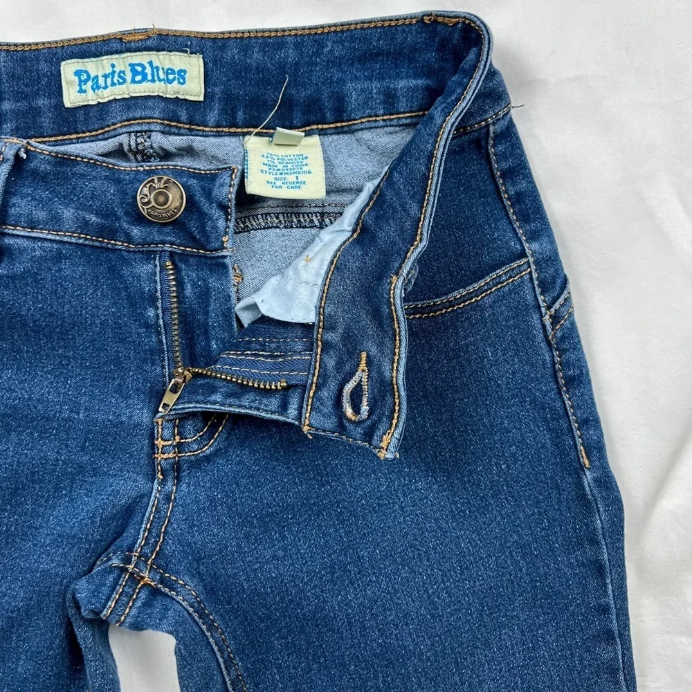 Y2K Paris Blues Jean Capris